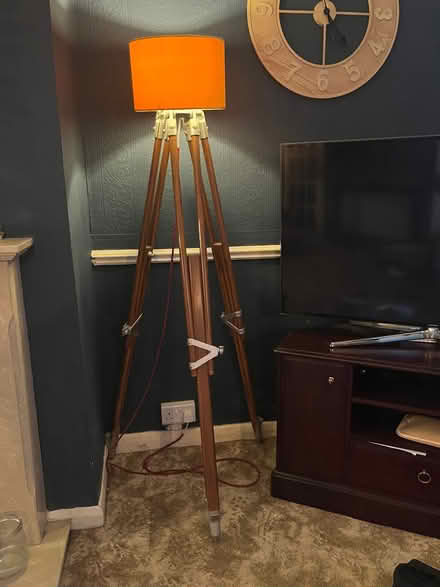 Photo of free Vintage 1950s Tripod Lamp theodolite Upcycle (Copley Hill WF17) #1