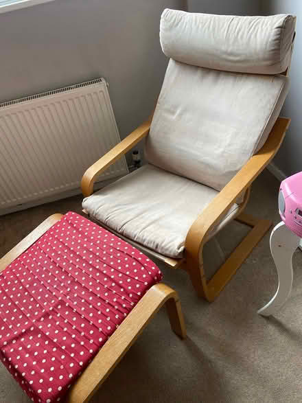 Photo of free IKEA Poang armchair and footstool (Witham CM8) #2