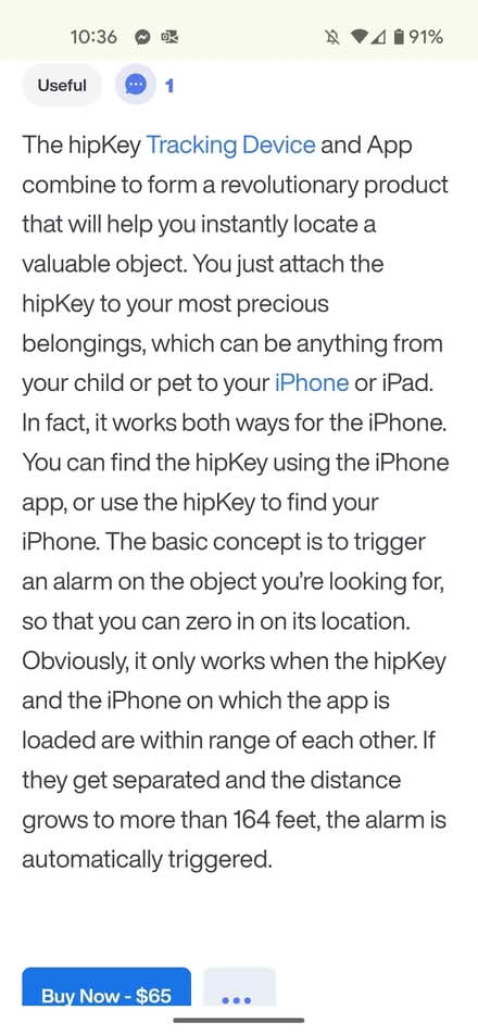 Photo of free HipKey iPhone iPad tracker (Billinge WN5) #3