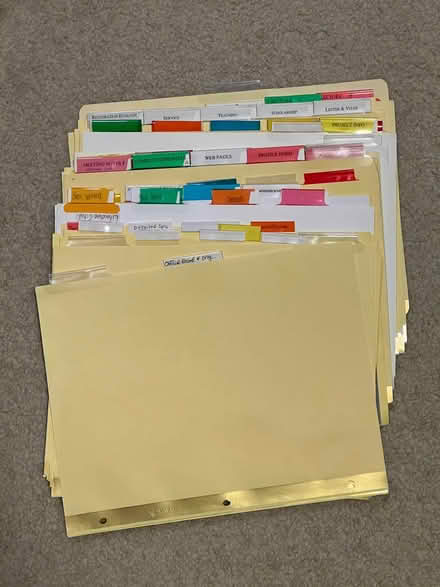 Photo of free 3-Ring Binders & misc inserts (Bothell - Canyon Park) #2