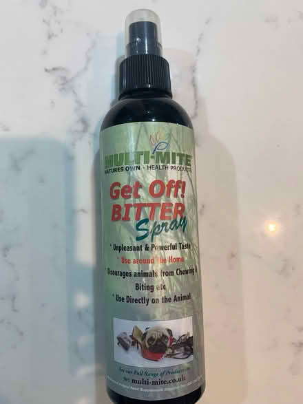 Photo of free Bitter spray for puppies who chew! (City Centre NR3) #1