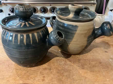 Photo of free 2 Flour storage jars with lids (Burcot OX14) #1