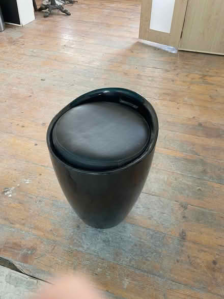 Photo of free Black stool with storage inside (Chiswick W4) #1