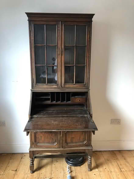 Photo of free Bureau and glass display cabinet (S2) #2