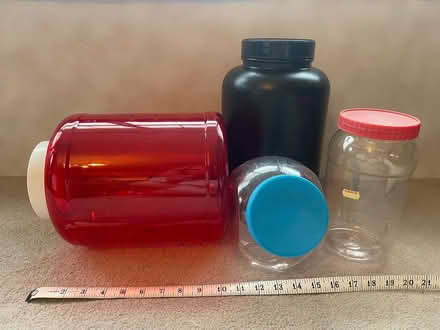 Photo of free Plastic storage jars (Rusthall TN4) #3