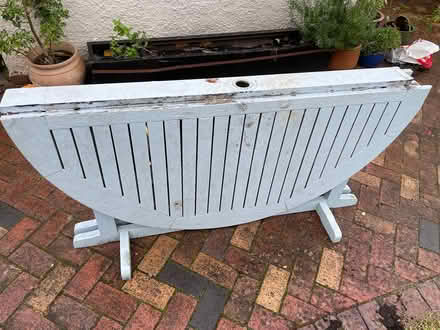 Photo of free Large garden table and 4 chairs (Cardiff CF14 Birchgrove) #1