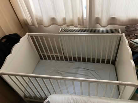 Photo of free Ikea Cot bed with mattress (London) #3