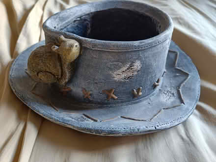 Photo of free Denim Hat Planter (Cwmbran) #2