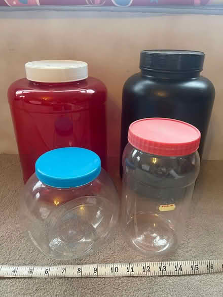 Photo of free Plastic storage jars (Rusthall TN4) #1