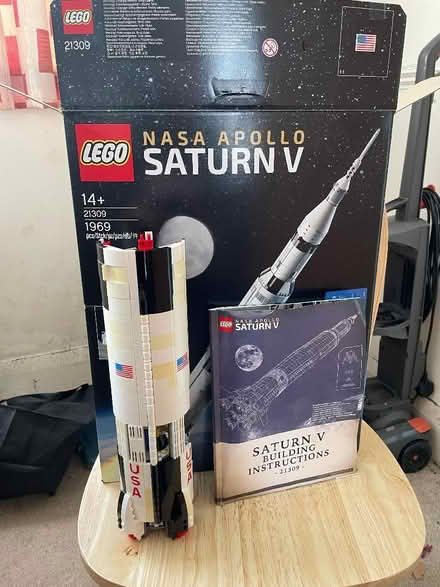 Photo of free LEGO Saturn V 1969 piece lego kit (Bromborough Pool CH62) #1