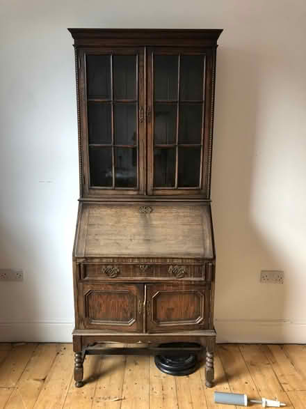 Photo of free Bureau and glass display cabinet (S2) #1
