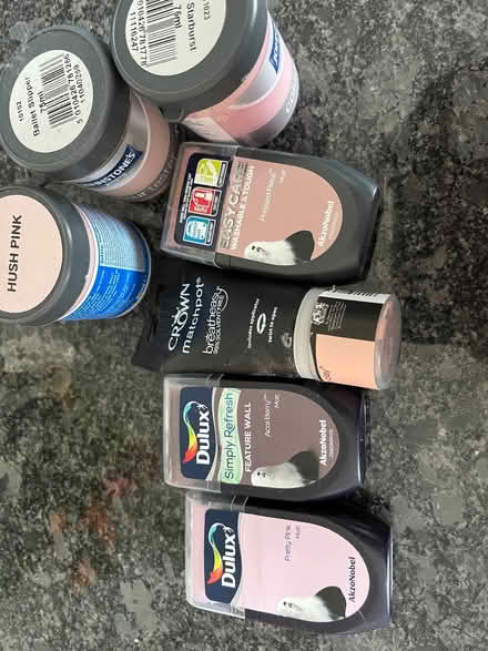 Photo of free Paint pink tester pots (Bolton le Sands LA5) #1