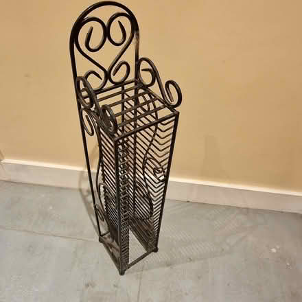Photo of free CD rack - black metal (Linden GL1) #1