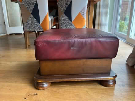 Photo of free Square Leather footstool (Lichfield WS14) #1