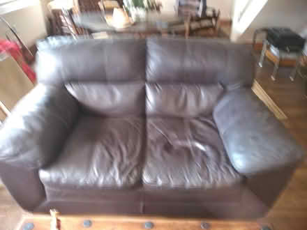 Photo of free LEATHER Sofa and armchair (Central Maidstone ME15) #2