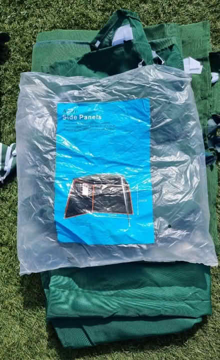 Photo of free Gazebo cover and sides Green (CO2 Colchester Central) #1