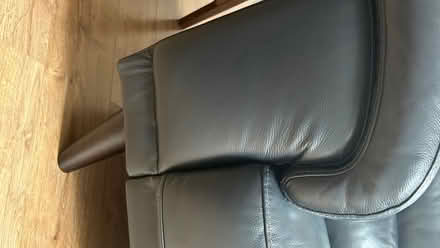 Photo of free Awaiting collection Soft leather sofa (Wallington SM6) #1