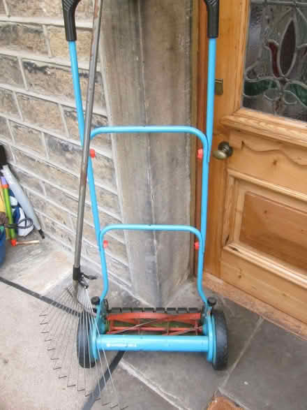 Photo of free Manual lawn mower and rake (Golcar HD7) #1