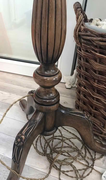 Photo of free Wooden standard lamp (KT23 Great Bookham) #2