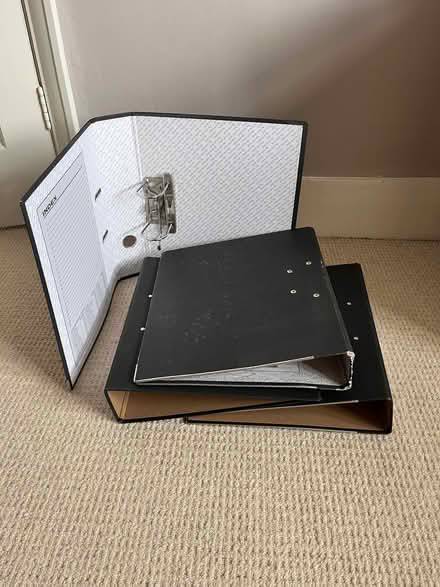 Photo of free 8 lever arch files & 4 ring binders (Enfield EN2) #1
