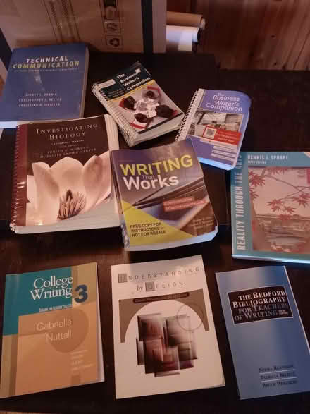 Photo of free College writing and biology books (Ditmas park) #1