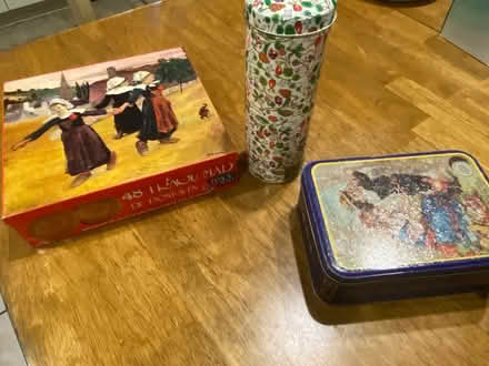 Photo of free Metal biscuit boxes (Thunder Hill, Columbia, md) #1