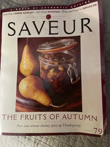 Photo of free Several yrs old Saveur cooking Mags (NW DC nr Silver Spring) #1