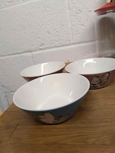 Photo of free Small moomin bowls x 3 (SN15) #1
