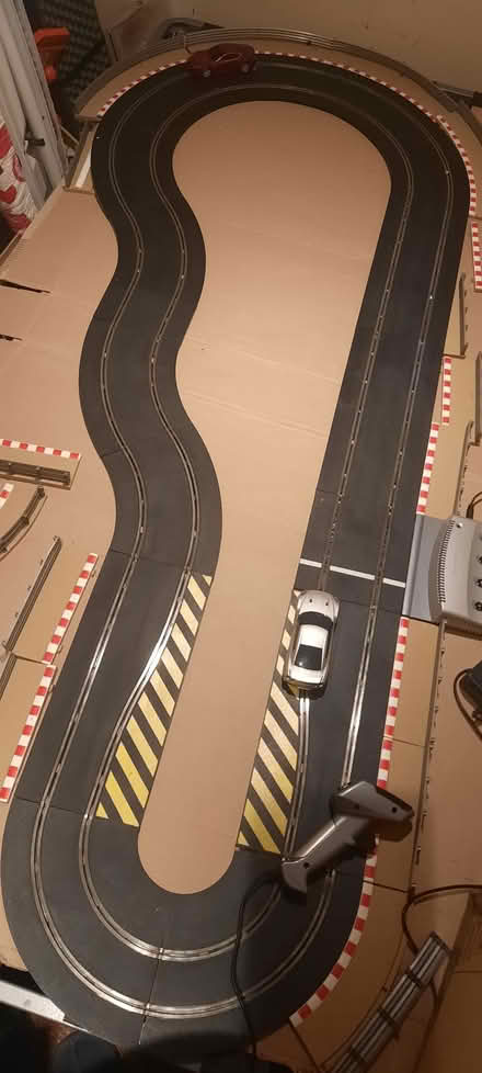 Photo of free Scalextrixic track and 2 cars (ME14) #1