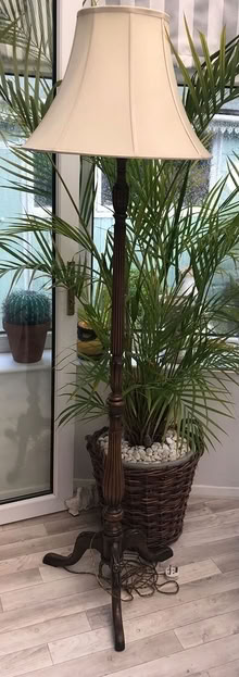 Photo of free Wooden standard lamp (KT23 Great Bookham) #1