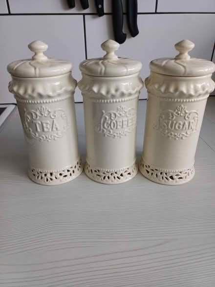 Photo of free Tea, Coffee, Sugar canisters (Southport Crossens PR9) #1