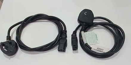 Photo of free Two mains leads for monitor/printer (Bolton le Sands LA5) #1