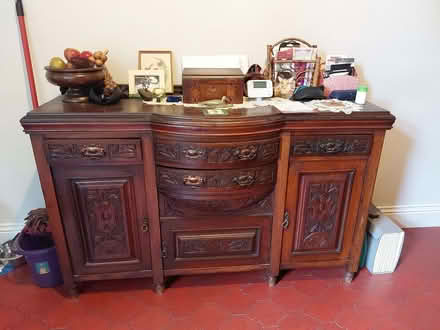 Photo of free Antique Mahogany Sideboard (Kedleston Road DE1) #1