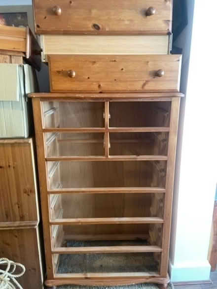 Photo of free Large Chest of Drawers / 2 Bedside Sets of Drawers (TN23) #3