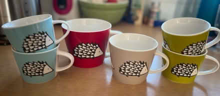 Photo of free 6 hedgehog mugs (M33 near Sale Grammar School) #1