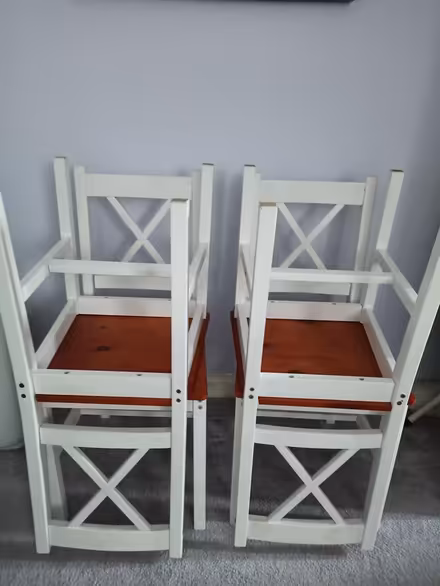 Photo of free 4 wooden chairs (OX3 Wood Farm) #2