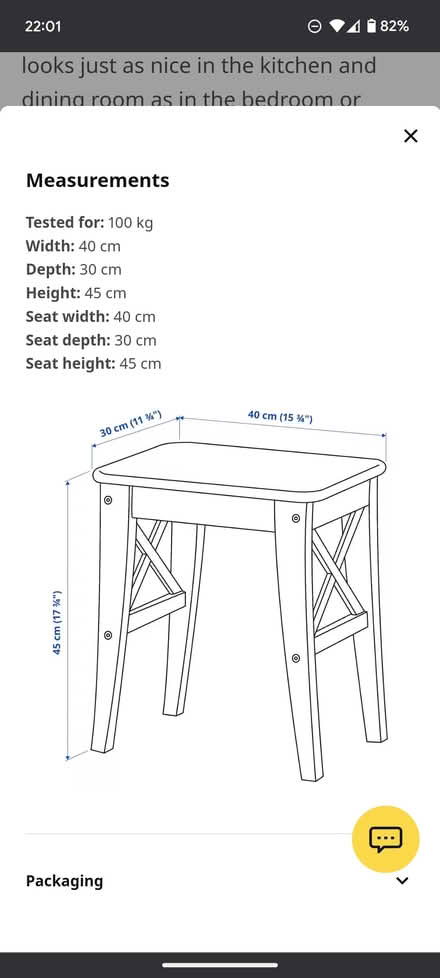 Photo of free 2 x black IKEA small tables (SG5) #3