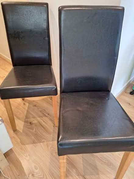 Photo of free 4 brown dining chairs (Heaton Moor SK4) #1