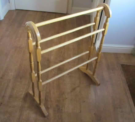 Photo of free Pine Floor Standing Towel Rail (Bernards Heath AL3) #1