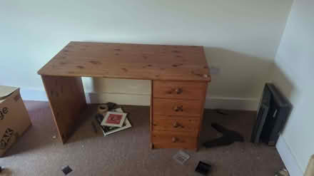 Photo of free Wooden desk with drawers (GU10) #1