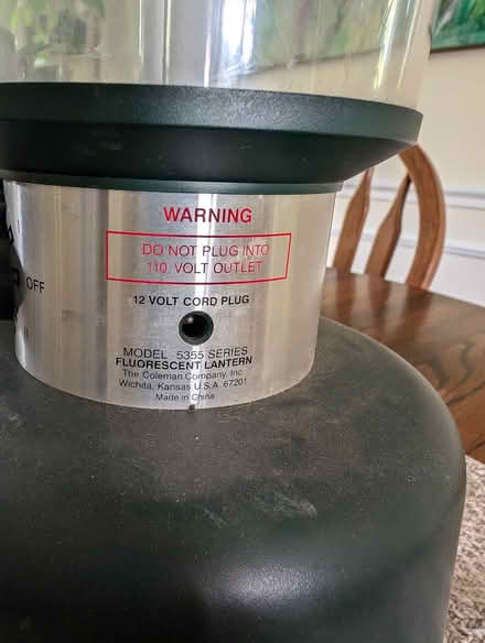 Photo of free Coleman camping lantern (Vienna Hunter Mill) #2