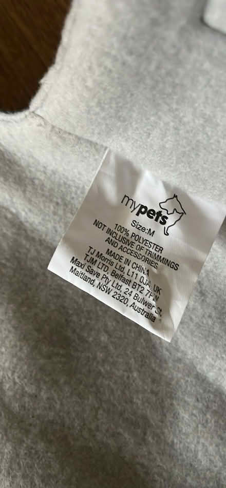Photo of free Dog Fleece Rain Jacket (Medium) (Crookes S10) #3