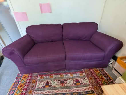 Photo of free Three Seater Purple Sofa (Walsall WS2) #2