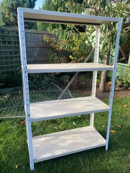 Photo of free Metal shelving unit (SG14 Hertford) #1