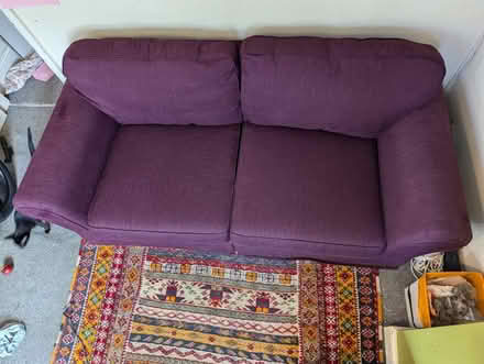 Photo of free Three Seater Purple Sofa (Walsall WS2) #1