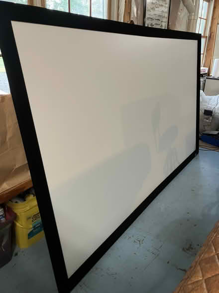 Photo of free projection screen, and projector (West Newbury) #1