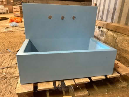 Photo of free Large concrete sinks Blue (Stapleford abbots) #2
