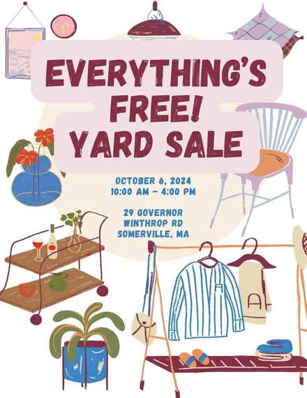 Photo of free everything free yard saile (Somerville, MA) #1