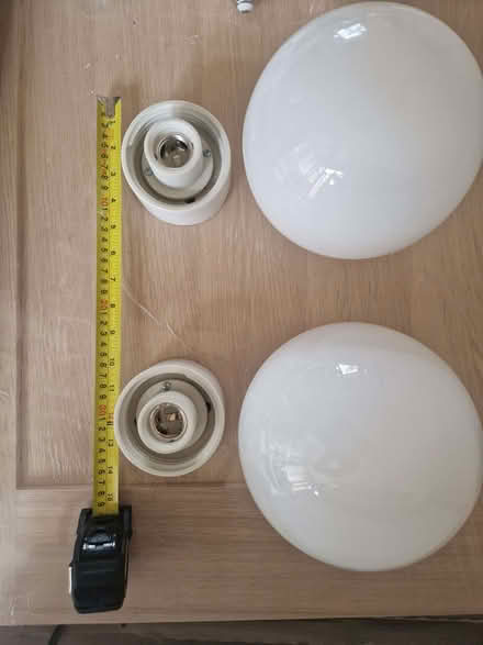 Photo of free Two Classic Globe Bathroom Lights (Gidea Park RM2) #2