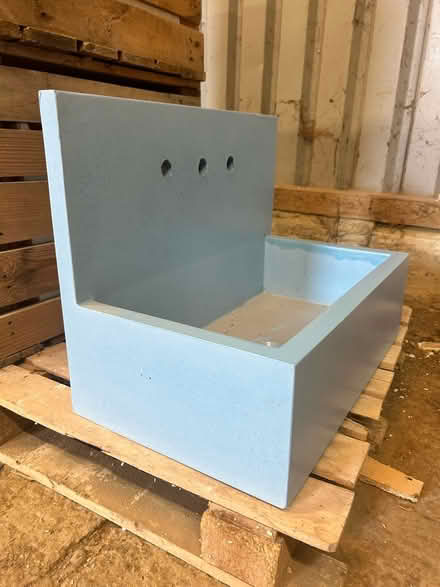 Photo of free Large concrete sinks Blue (Stapleford abbots) #3